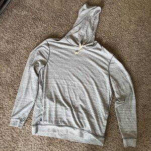 johnnie-O Hangin Out Men’s Pullover Sweater, Thin, Grey, Like New, L